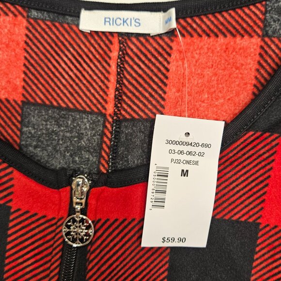 Ricki's Plaid Romper PJ's NWT - Picture 3 of 4
